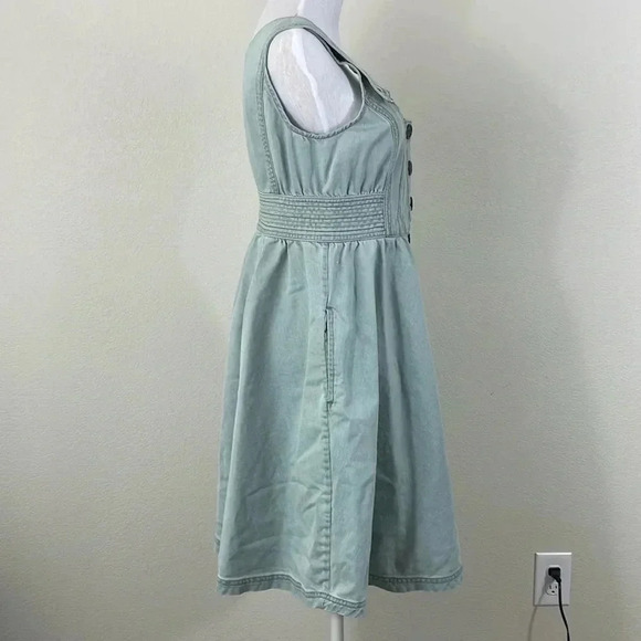 Radcliffe London sleeveless denim button dress size 6 - Picture 2 of 7